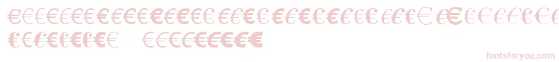 LinotypeEurofontAToF Font – Pink Fonts on White Background