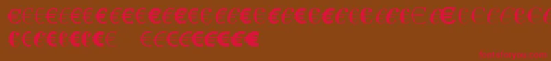 LinotypeEurofontAToF Font – Red Fonts on Brown Background