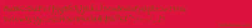 Lisätietoja Valleyforge-fontista Valleyforge-fontti – ruskeat fontit punaisella taustalla