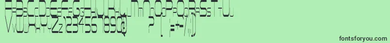 ReconnaissanceMission Font – Black Fonts on Green Background