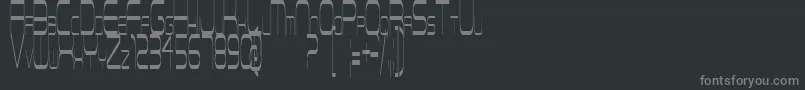 Шрифт ReconnaissanceMission – серые шрифты на чёрном фоне
