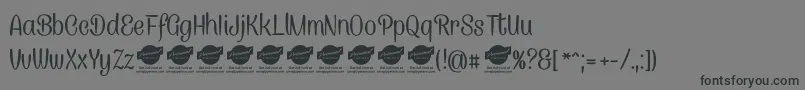CanelettersansPersonaluse Font – Black Fonts on Gray Background
