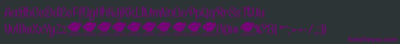 CanelettersansPersonaluse Font – Purple Fonts on Black Background