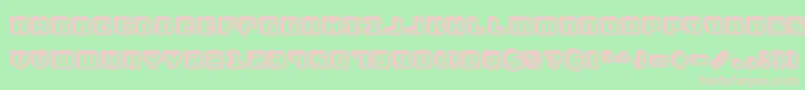 3Dventure Font – Pink Fonts on Green Background