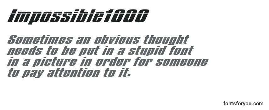 Impossible1000 Font