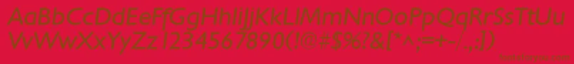 ChantillyItalic Font – Brown Fonts on Red Background