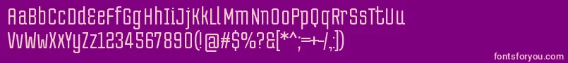 Шрифт TentramRegular – розовые шрифты на фиолетовом фоне