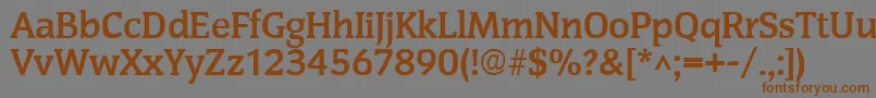CongressBold Font – Brown Fonts on Gray Background