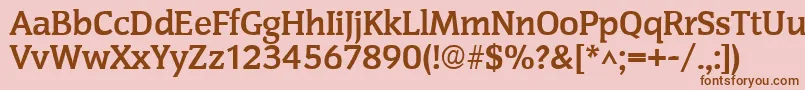 CongressBold Font – Brown Fonts on Pink Background