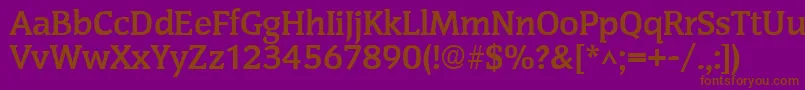 CongressBold Font – Brown Fonts on Purple Background