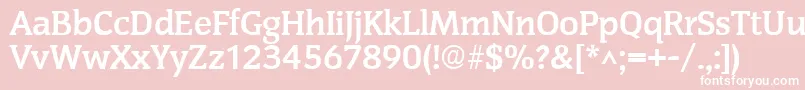 CongressBold Font – White Fonts on Pink Background