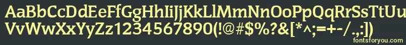 CongressBold Font – Yellow Fonts on Black Background