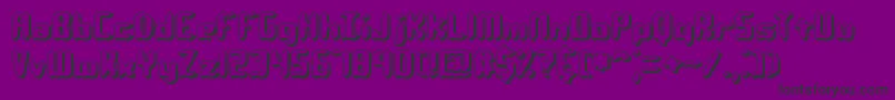 QlumpyShadowBrk Font – Black Fonts on Purple Background