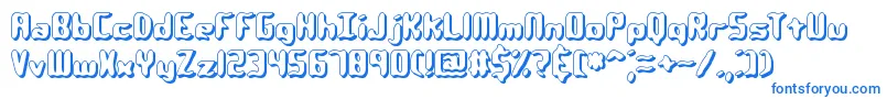 QlumpyShadowBrk Font – Blue Fonts