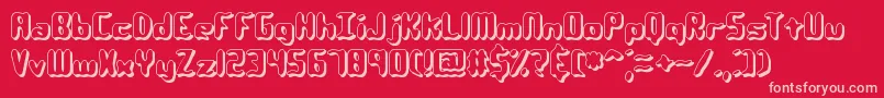 fuente QlumpyShadowBrk – Fuentes Rosadas Sobre Fondo Rojo