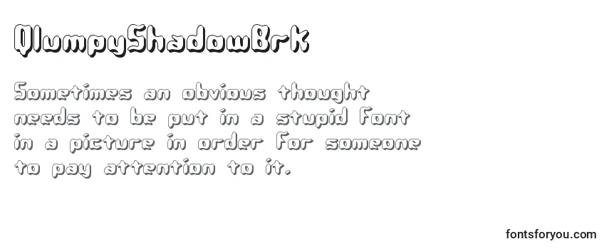 QlumpyShadowBrk Font