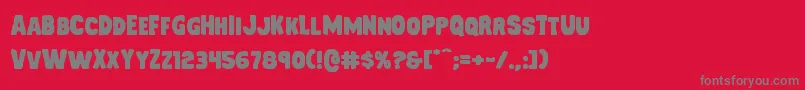 Mysterymobileexpand Font – Gray Fonts on Red Background