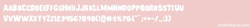 Mysterymobileexpand Font – White Fonts on Pink Background