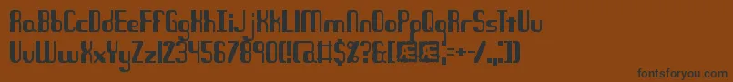 QuandaryBrk Font – Black Fonts on Brown Background