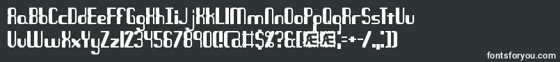 QuandaryBrk Font – White Fonts