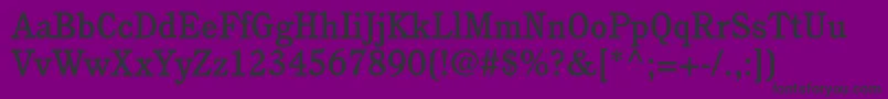 CushingstdMedium Font – Black Fonts on Purple Background