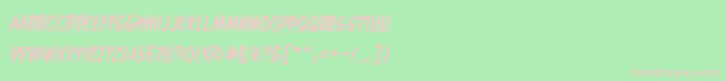 Maroonedonmarsbb Font – Pink Fonts on Green Background