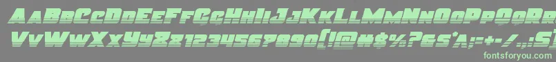 Weitere Informationen zur Justicehalf-Schriftart Justicehalf-Schriftart – Grüne Schriften auf grauem Hintergrund