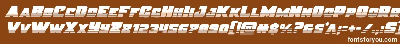 Justicehalf Font – White Fonts on Brown Background