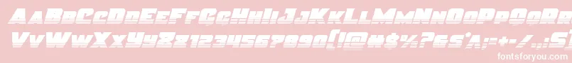 Justicehalf Font – White Fonts on Pink Background