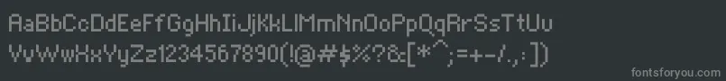 fuente BitKitregular – Fuentes Grises Sobre Fondo Negro