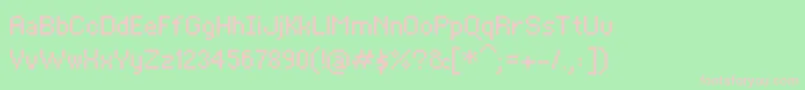 Шрифт BitKitregular – розовые шрифты на зелёном фоне
