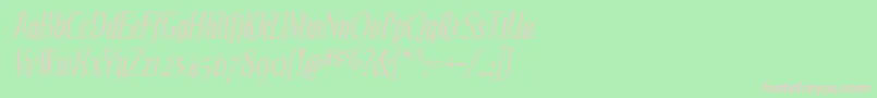 EchelonIt Font – Pink Fonts on Green Background