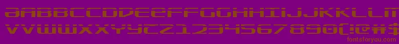 Sdf Laser Font – Brown Fonts on Purple Background