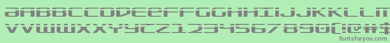 Sdf Laser Font – Gray Fonts on Green Background