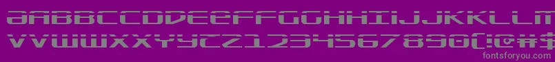 Sdf Laser Font – Gray Fonts on Purple Background