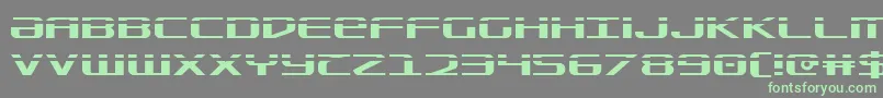 Sdf Laser Font – Green Fonts on Gray Background