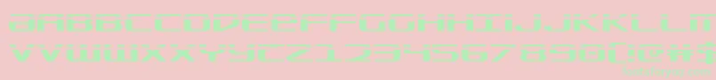 Sdf Laser Font – Green Fonts on Pink Background