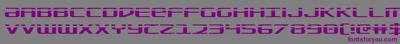 Sdf Laser Font – Purple Fonts on Gray Background