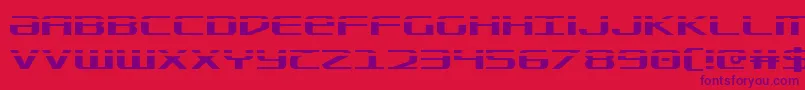 Police Sdf Laser – polices violettes sur fond rouge