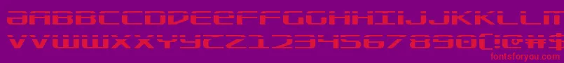 Sdf Laser Font – Red Fonts on Purple Background