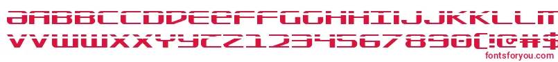 Sdf Laser Font – Red Fonts on White Background