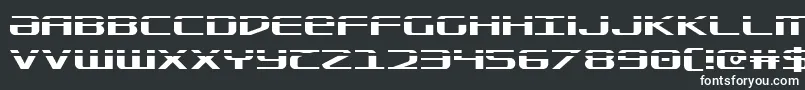 Шрифт Sdf Laser – белые шрифты на чёрном фоне