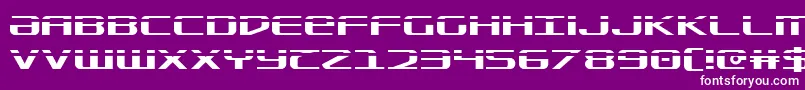 Sdf Laser Font – White Fonts on Purple Background