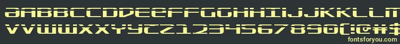 Sdf Laser Font – Yellow Fonts on Black Background