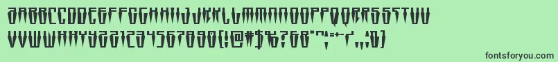 フォントSwordtoothexpand – 緑の背景に黒い文字