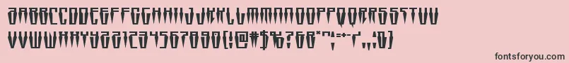 フォントSwordtoothexpand – ピンクの背景に黒い文字