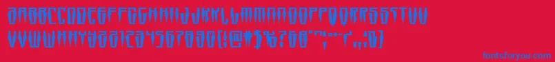 fuente Swordtoothexpand – Fuentes Azules Sobre Fondo Rojo