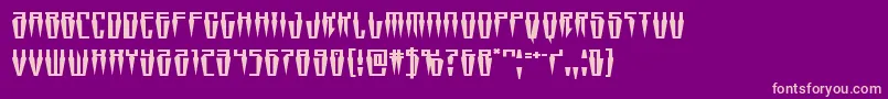 Swordtoothexpand Font – Pink Fonts on Purple Background