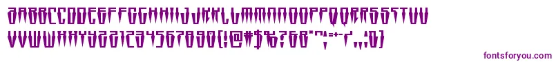Czcionka Swordtoothexpand – fioletowe czcionki