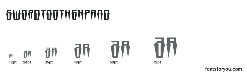 Swordtoothexpand Font Sizes